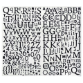 Alphabet stickers noir pailleté - Artemio - Rougier et Plé