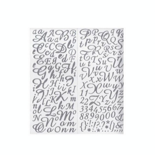 Autocollants pailletés argent 117 pcs - Artemio - Rougier et Plé