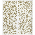 Alphabet pailleté or - 0,8 à 2,5 cm - Artemio - Rougier et Plé