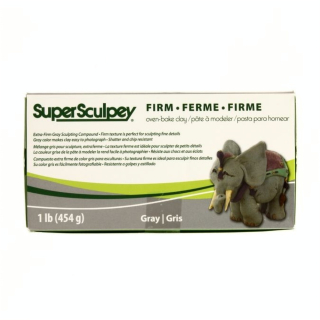 Super ferme grise pâte polymère 454 g - Sculpey - Rougier et Plé