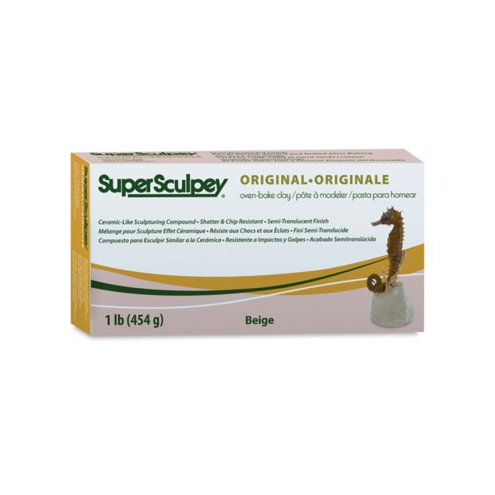 Super beige pâte polymère 454 g - Sculpey - Rougier et Plé