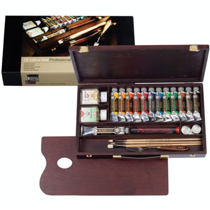 Peinture à l'huile extra-fine Coffret en bois Professional Royal Talens - Rembrandt - Rougier et Plé
