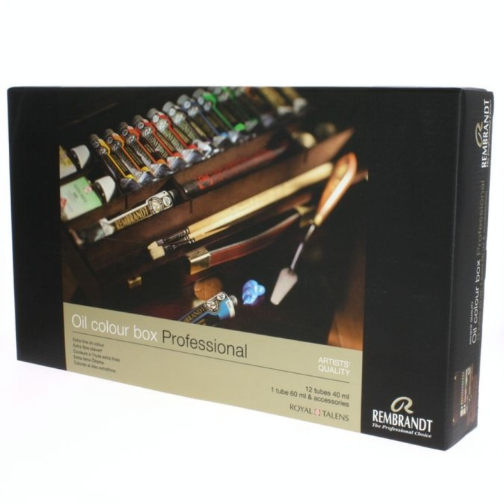Peinture à l'huile extra-fine Coffret en bois Professional Royal Talens - Rembrandt - Rougier et Plé