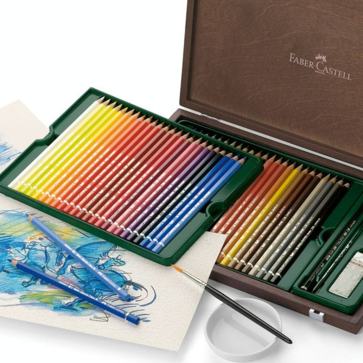 Crayon aquarellable Albrecht Dürer - Coffret en bois 48 couleurs - Faber-Castell - Rougier et Plé