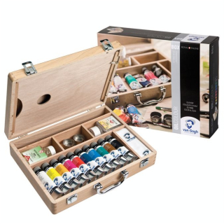 Peinture à l'huile super fine Coffret bois 10 x 40 ml - Van Gogh - Rougier et Plé