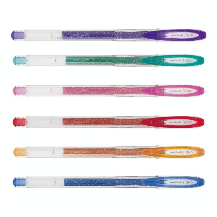 Stylo encre gel large effet pailleté - Uni-Ball - Rougier et Plé