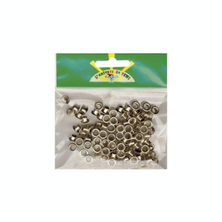 Sachet de 100 œillets argentés  Ø7 mm - L'univers de PIWI - Rougier et Plé