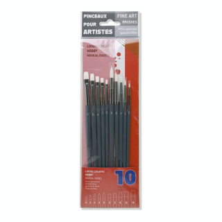 Set de 10 pinceaux synthétiques - Rougier&Plé - Rougier et Plé