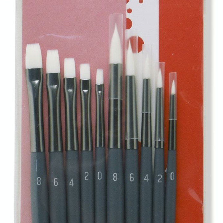 Set de 10 pinceaux synthétiques - Rougier&Plé - Rougier et Plé