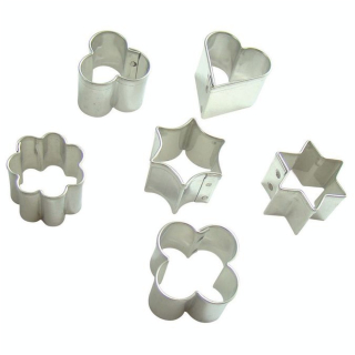 Set de 6 emporte-pièces métalliques - Fimo - Rougier et Plé