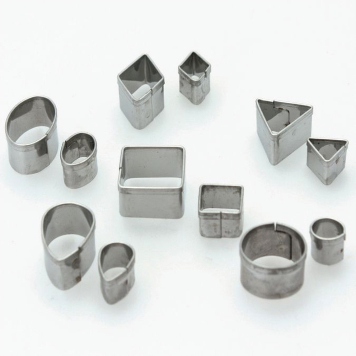 Set de 12 mini emporte-pièces métalliques - DTM - Rougier et Plé