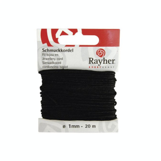 Cordon bijou noir - Rayher - Rougier et Plé