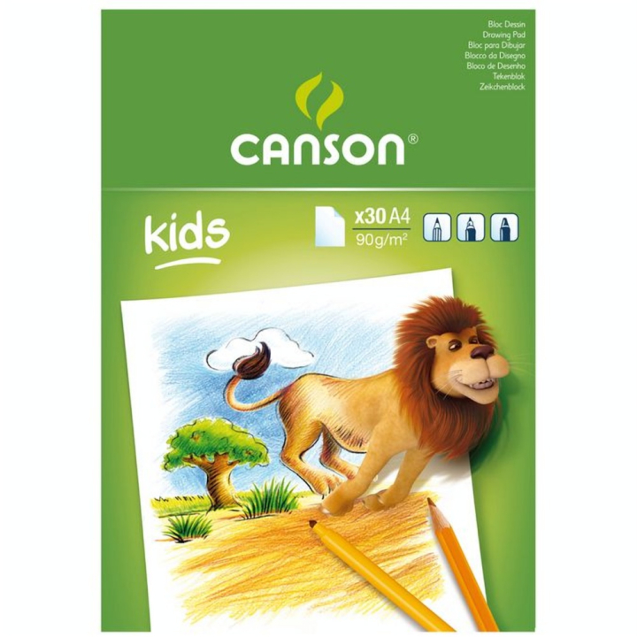 Bloc 30 feuilles de dessin blanc A4 90G - Canson - Rougier et Plé