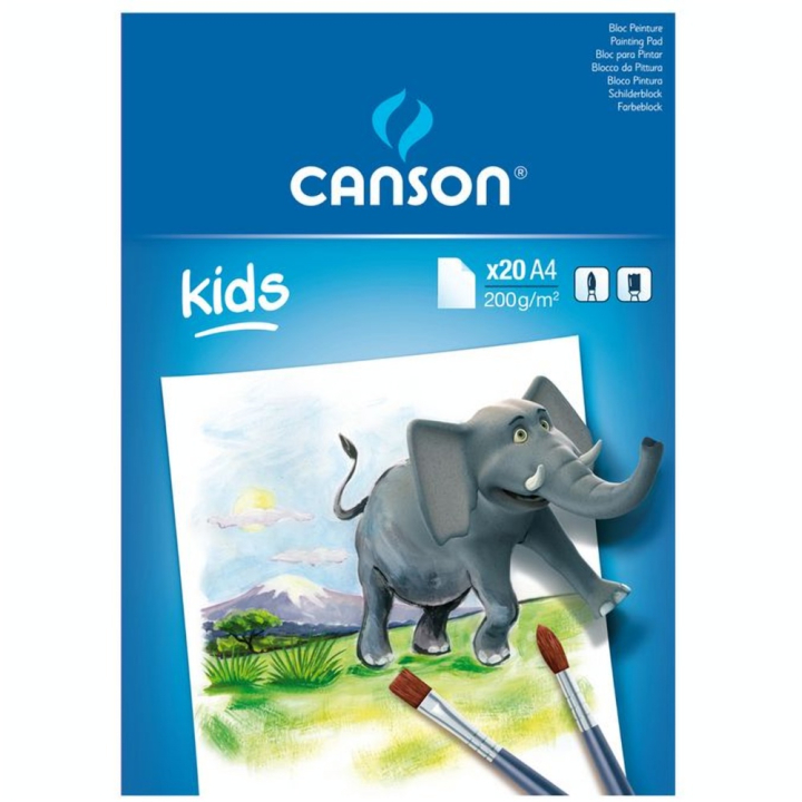Bloc 20 feuilles de peinture A4 200G - Canson - Rougier et Plé