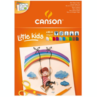 Bloc 30 feuilles couleur A4 120G - Canson - Rougier et Plé
