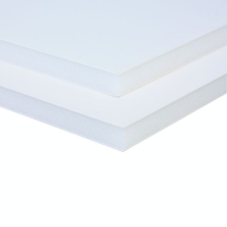 Carton mousse 10 mm 2 faces aluminium laqué blanc - Airplac - Rougier et Plé
