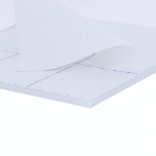 Carton mousse 10 mm 1 face adhésive + 1 face aluminium laqué blanc - Airplac - Rougier et Plé