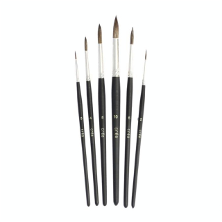 Set de 6 pinceaux en poney - Créa - Rougier et Plé