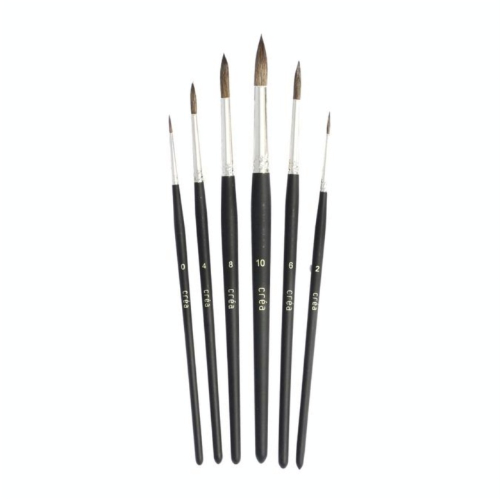 Set de 6 pinceaux en poney - Créa - Rougier et Plé