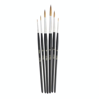 Set de 6 pinceaux en martre - Créa - Rougier et Plé