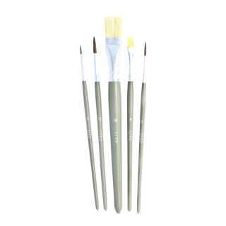 Set de 5 pinceaux scolaire - Créa - Rougier et Plé