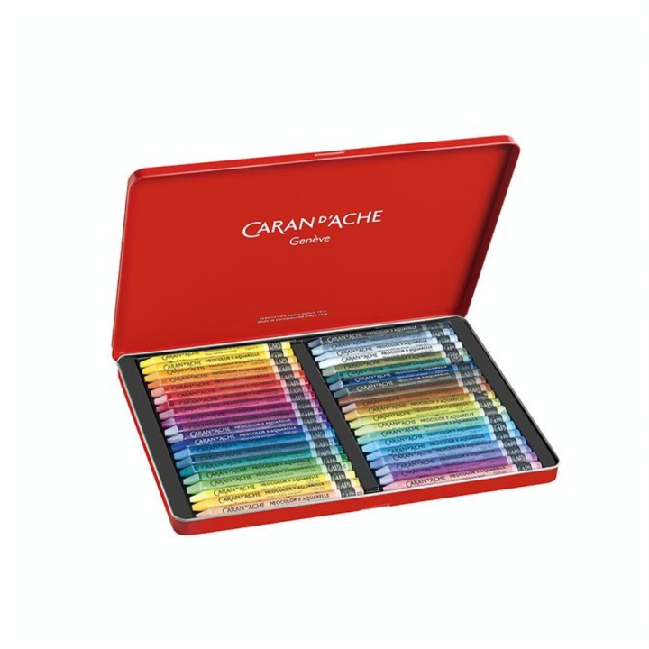 Boîte métal de 40 craies à al cire aquarellables NEOCOLOR II - Caran d'Ache - Rougier et Plé