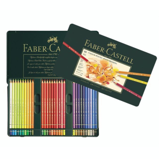Boîte métal de 60 crayons de couleurs Polychromos - Faber-Castell - Rougier et Plé