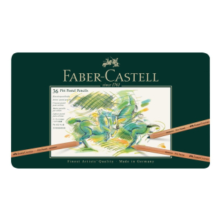 Boîte métal 36 crayons PITT pastel - Faber-Castell - Rougier et Plé