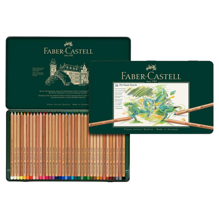 Boîte métal 36 crayons PITT pastel - Faber-Castell - Rougier et Plé