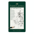 Boîte métal 12 crayons graphite CASTELL 9000 ART SET - Faber-Castell - Rougier et Plé