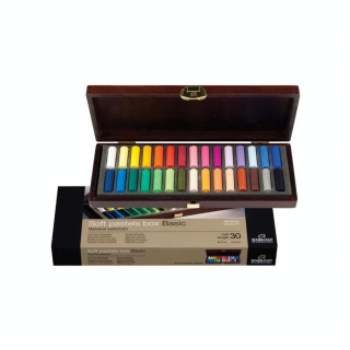 Coffret en bois de 30 demi-pastels secs Rembrandt - Talens - Rougier et Plé