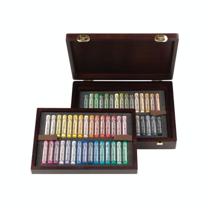 Coffret en bois de 60 pastels sec paysage  - Talens - Rougier et Plé