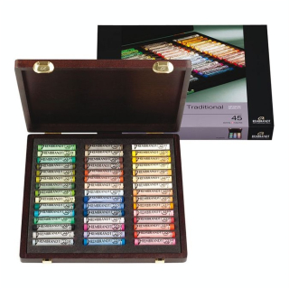 Coffret en bois de 45 pastels secs - Talens - Rougier et Plé