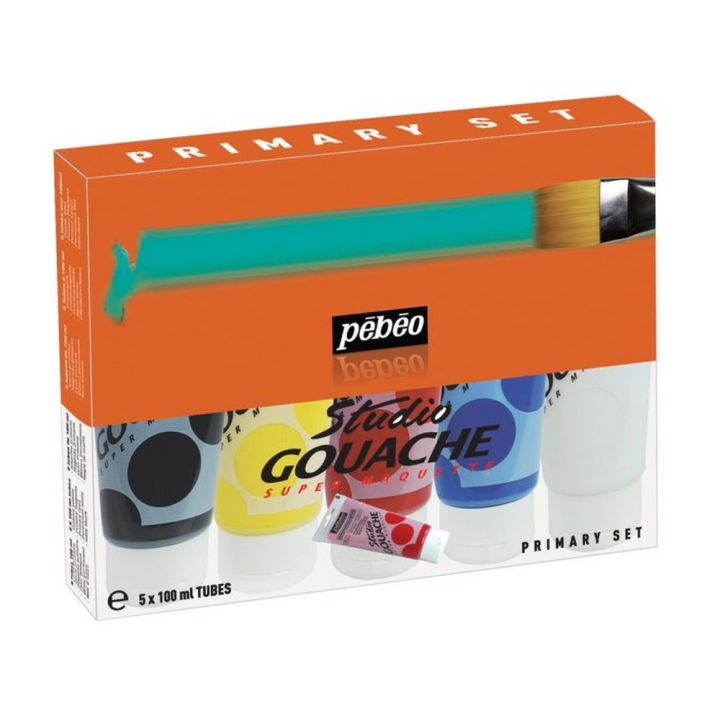 Pack de 5 tubes de gouache STUDIO 100 ml - Pébéo - Rougier et Plé