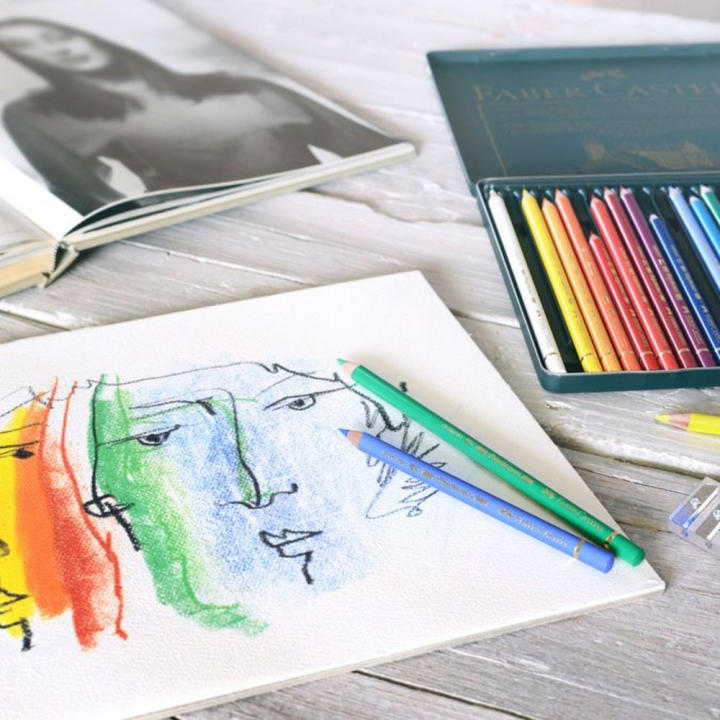 Boîte métal de 12 crayons de couleurs Polychromos - Faber-Castell - Rougier et Plé