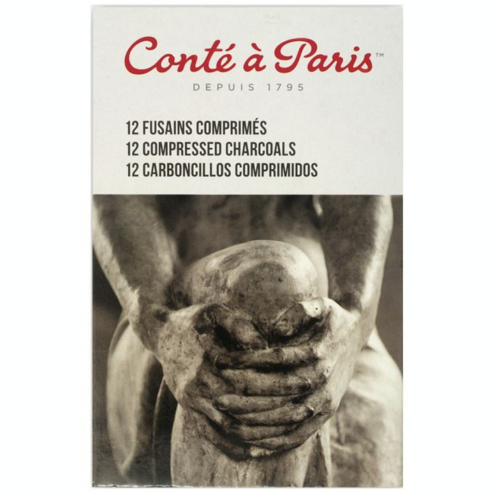 Boîte de 12 fusains comprimés Conté à Paris - Conté à Paris - Rougier et Plé