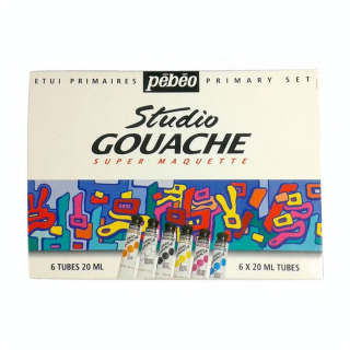 Etui de 6 tubes de gouache fine de 20 ml - Pébéo - Rougier et Plé