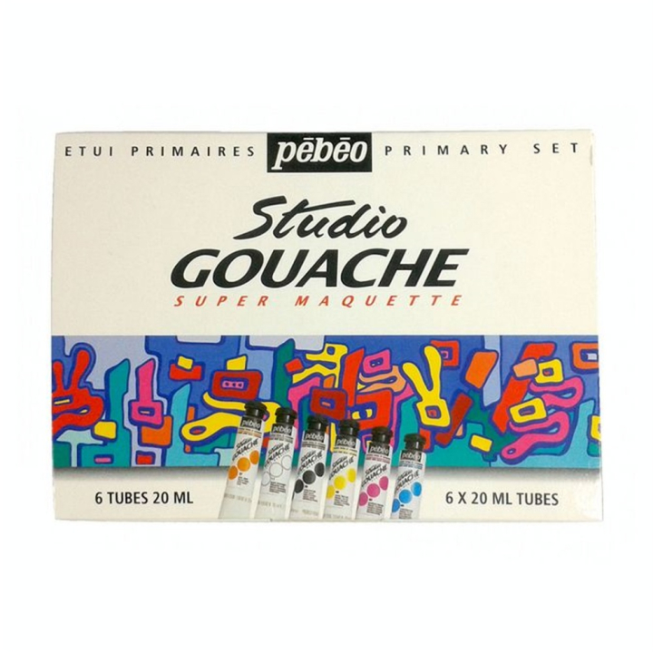 Etui de 6 tubes de gouache fine de 20 ml - Pébéo - Rougier et Plé
