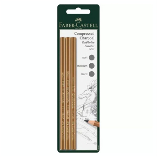 Set de 3 crayons fusain - Faber-Castell - Rougier et Plé