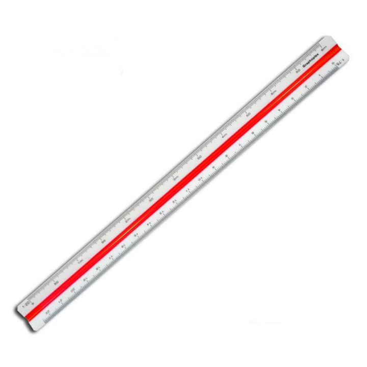 Règle kutch 30 cm  1/20 - 1/125 - Graphoplex - Rougier et Plé