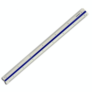 Règle kutch 30 cm 1/20 - 1/100 - Graphoplex - Rougier et Plé