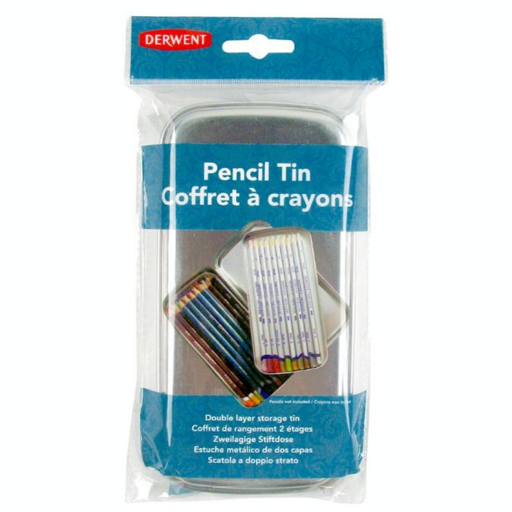Boîte de rangement en métal pour crayons - Derwent - Rougier et Plé
