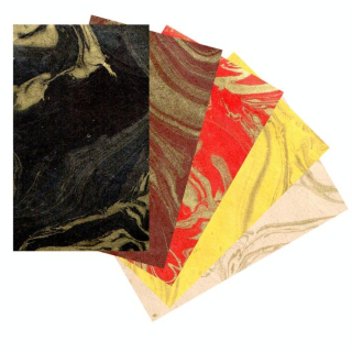 Papier LOKTA marbré or 51 x 76 cm 80g - Divers - Rougier et Plé