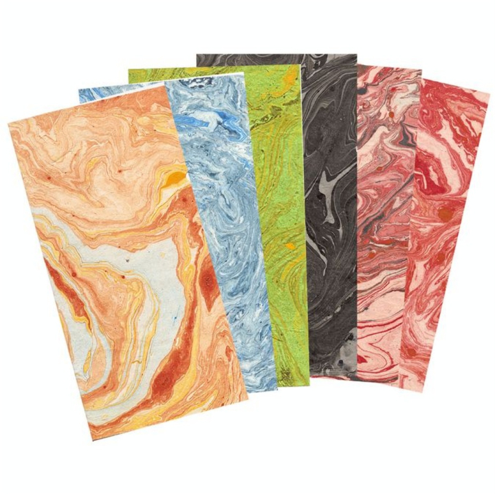 Papier Lokta marbré 51 x 76 cm 80 g/m² - Esprit Papier - Rougier et Plé