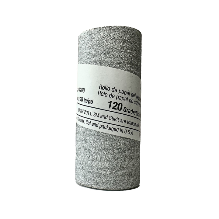 Rouleau abrasif pour bloc de ponçage Grain fin 120 - Rougier&Plé - Rougier et Plé