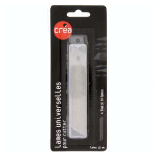 Étui de 10 lames universelles pour cutter 18 mm - Créa - Rougier et Plé