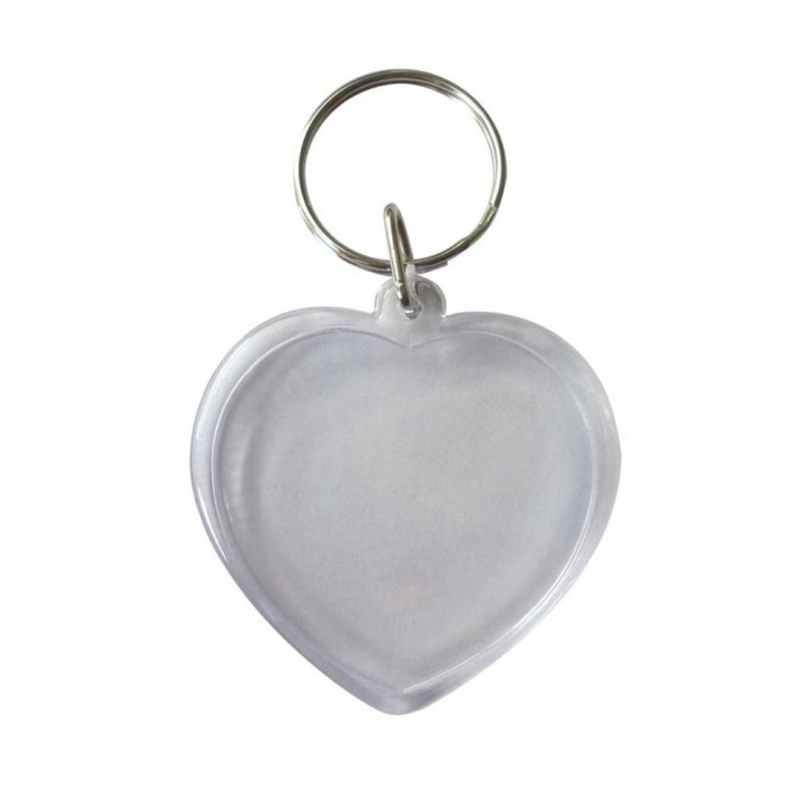 Lot de 6 porte-clés transparents cœurs - Graine Créative - Rougier et Plé