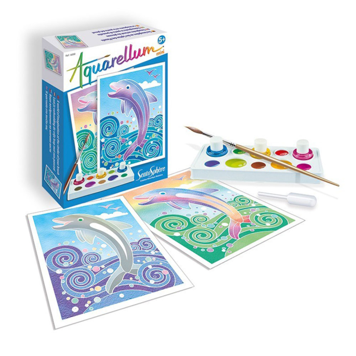 Aquarellum mini dauphins Funfrag  - Sentosphère - Rougier et Plé