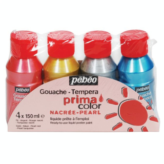 Assortiment PRIMACOLOR 4x 150 ml couleur nacré - Pébéo - Rougier et Plé