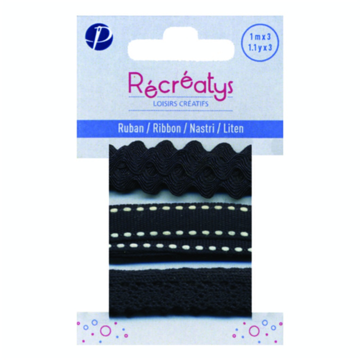 Rubans assortis set de 3 x 1m - Récréatys - Rougier et Plé